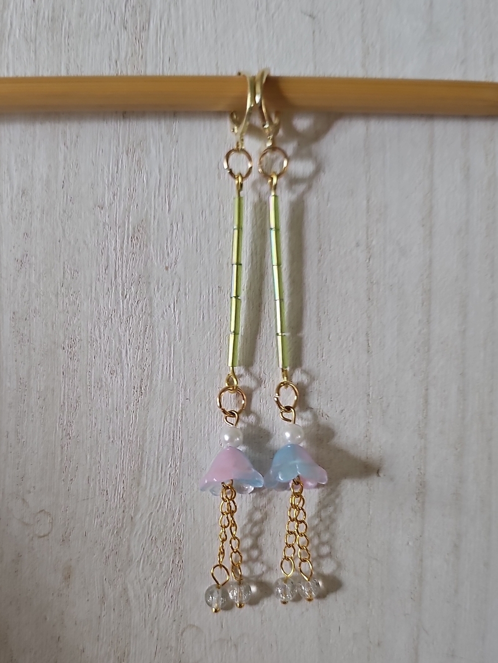 Pastel Floral Drop Earrings